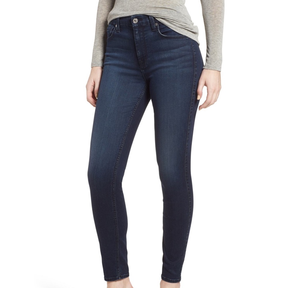 7FAM B(air) High Waisted Skinny Dark Blue Jeans